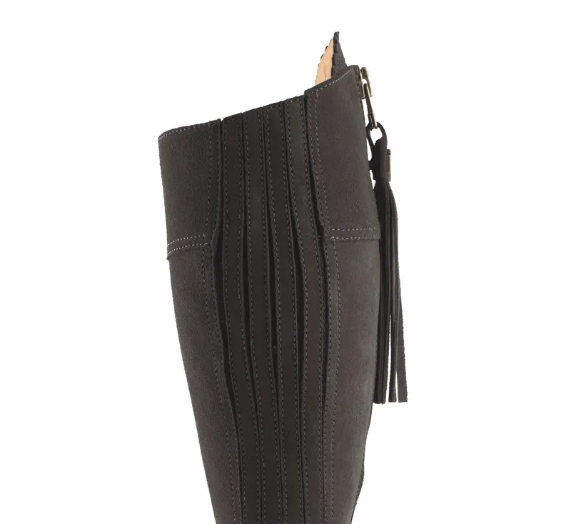 Fairfax and Favor Heeled Regina Suede Regular Fit Chocolate-4